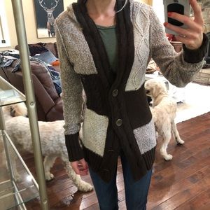 Brown button up bke button up jacket